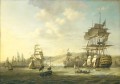 Flotte anglo hollandaise dans la baie d’Alger 1816 Navire de guerre